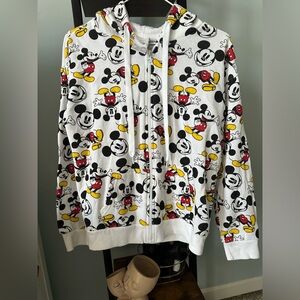 Disney Store Mickey Mouse zip hoodie SMALL